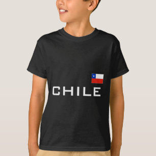 Chili Vlag Sport Voetbal Voetbal Atletiek T-shirt