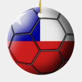 Chili-voetbalversier Keramisch Ornament (Achterkant)