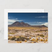 Chili - Volcan dans le désert d'Atacama carte post (Devant / Derrière)