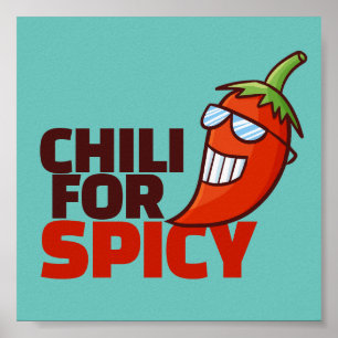 Chili voor Spicy Poster