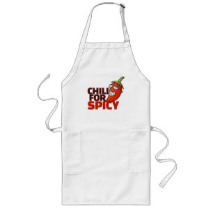  Chili voor Spicy T-Shirt Lang Schort