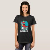 Chili With A Beer Just Chilin Hot Spicy Chili T-shirt (Voorkant volledig)