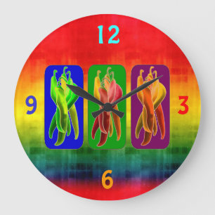 Chilies Lover Kitchen wandklok Grote Klok