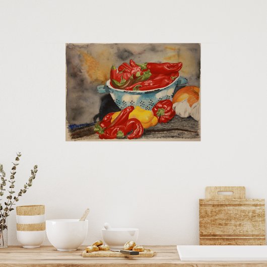 Chilies! Poster (Keuken)