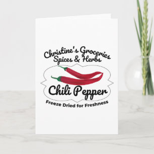 Chilipeper pot. kaart