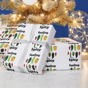 Chilipeper Voelt Spicy Fiesta Feest Cadeaupapier