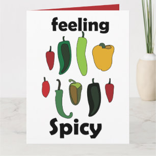 Chilipeper Voelt Spicy Fiesta Feest Kaart