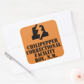 Chilipepper Correctionele Faciliteit Sticker (Envelop)
