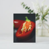 chilipezaad, stilleven briefkaart (Staand voorkant)