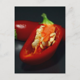 chilipezaad, stilleven briefkaart