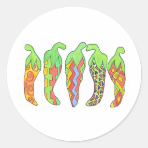 Chilis Incognito Ronde Sticker