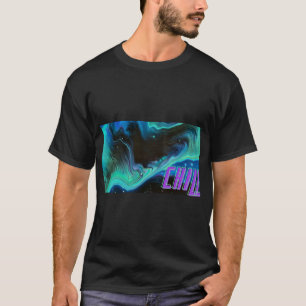Chill Abstracte Vloeibare Acrylverf Wervelend Graf T-shirt