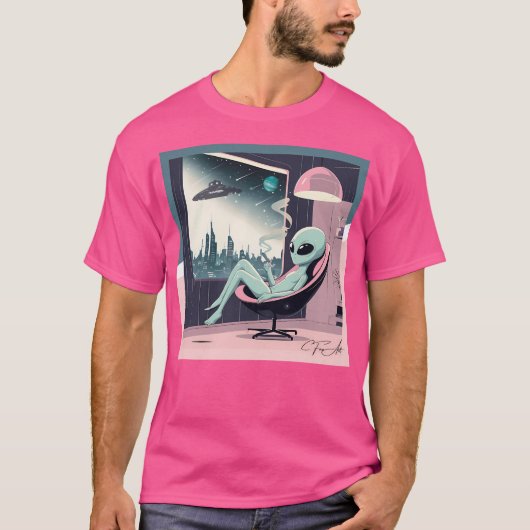 Chill Alien T-shirt (Voorkant)