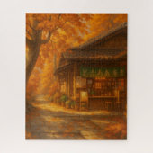 Chill autumn cafe jigsaw puzzle (Vertical)