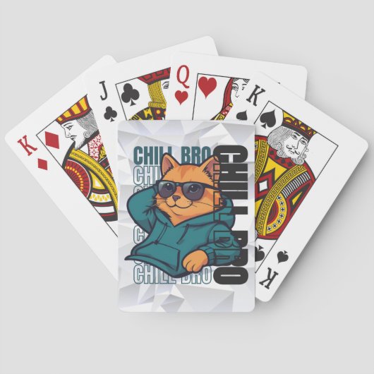 Chill Bro Cat Pokerkaarten (Achterkant)
