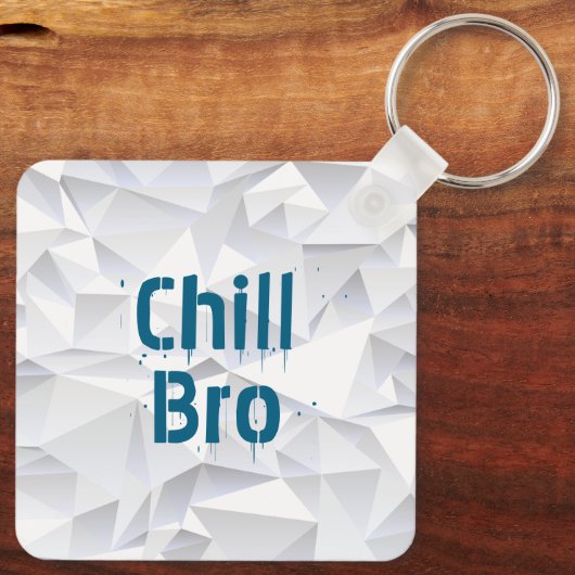 Chill Bro Cat Sleutelhanger (Achterkant)