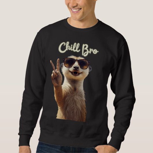 Chill Bro – Sweatshirt Drôle de Paresseux (Devant)
