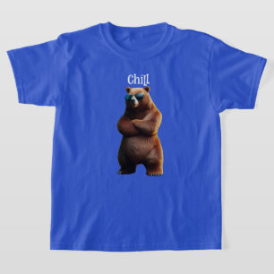 Chill Brown Beer in zonnebril T-shirt
