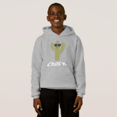 Chill Cactus Design - Kinderen Pullover Hoodie (Voorkant volledig)