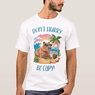 Chill Capybara Beach Vibes - Haast je niet om capy T-shirt