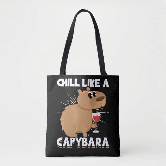 Chill Capybara Cute Animal Lover Draagtas (Voorkant)
