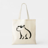 Chill Capybara – Inktborstel Design Canvas tas (Achterkant)