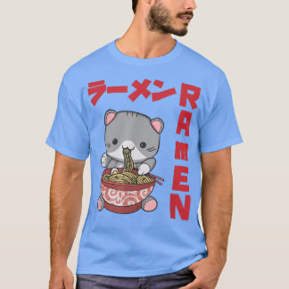 Chill Cat Ramen Anime Noodles Kawaii Japans zakje T-shirt