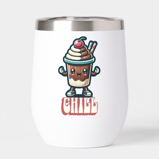 Chill Chocolade Milkshake Pun (Achterkant)