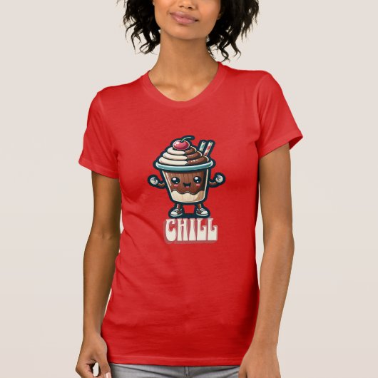 Chill Chocolade Milkshake Pun T-shirt (Voorkant)