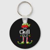 Chill Christmas Elf Matching Pajama X-mas Party Sleutelhanger (Voorkant)