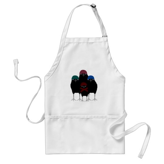 Chill Crows Apron Standaard Schort (Voorkant)