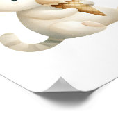 Chill & Cute Swete Chat avec Ice Cream Cone Poster (Coin)