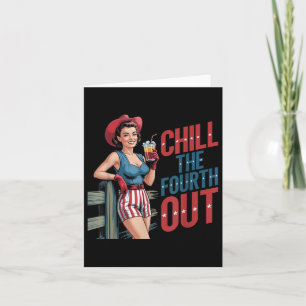 Chill de vierde uit cowboy meisje 4 juli indep kaart