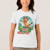 Chill Dog Mode Tri-Blend Shirt (Voorkant)