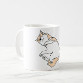 Chill Dog Mug - Cute Lazy Cat Line Art (Devant gauche)