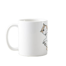 Chill Dog Mug - Cute Lazy Cat Line Art