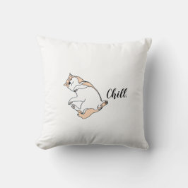 Chill Dog Pillow – Minimalistische Ontspannende Pu Kussen