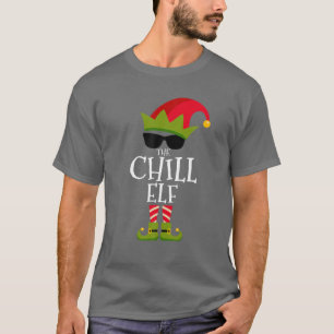 Chill Elf Costume Matching Family Group Christus T-shirt