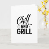 Chill en Grill BBQ Kaart (Gele Bloem)