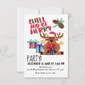 Chill Et Soyez Joyeux Noël Invitation (Devant)