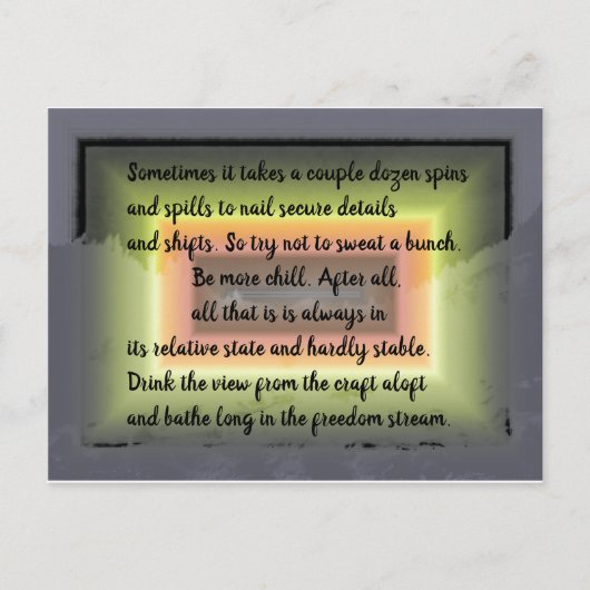 Chill Ethos Briefkaart (Voorkant)