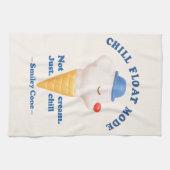 Chill Float Mode: Not Just Cream Dog Ice Cream Theedoek (Horizontaal)