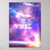 Chill Galaxy Nebula Stars Poster (Voorkant)