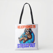 Chill Gamer Sloth Hoofdtelefoon Controller Ontspan Draagtas (Voorkant)