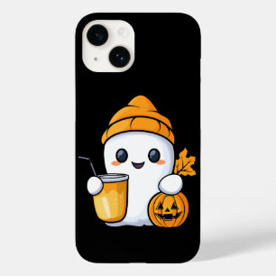 Chill Ghost Warm Coffee Gezellige Herfst Case-Mate iPhone 14 Hoesje