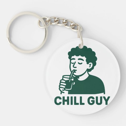 Chill Guy Sleutelhanger (Voorkant)