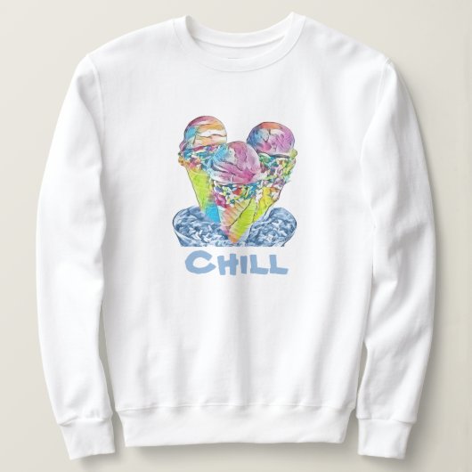 Chill Ice crème Trui (Design voorkant)