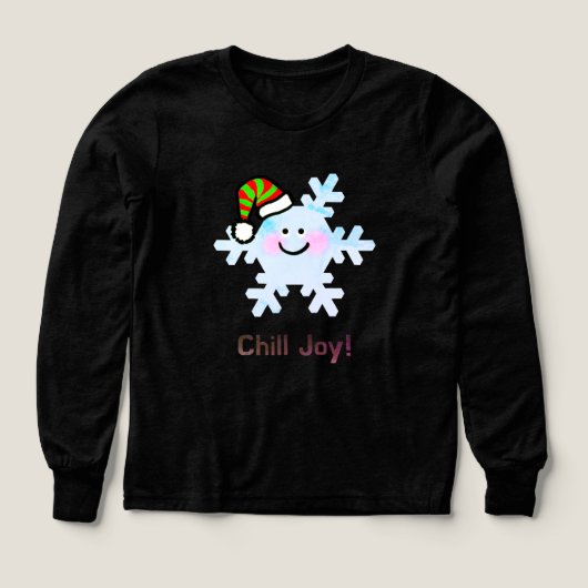 Chill Joy! - Cute Christmas Snowflake Smile (Motif recto)