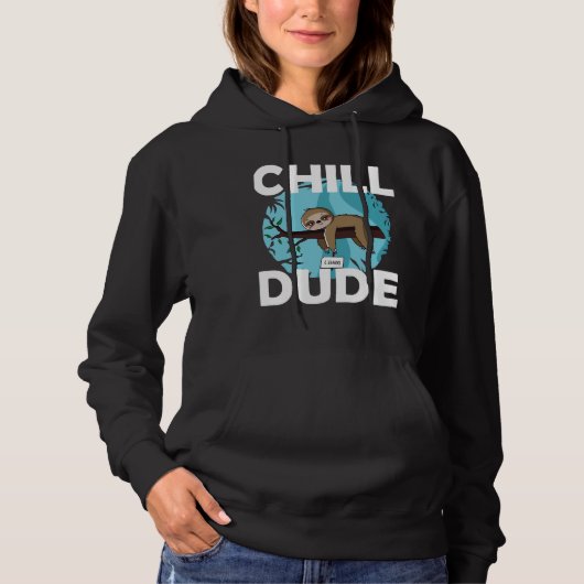 Chill Kerel Sloth Hoodie (Voorkant)