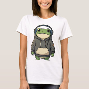 Chill Kikker Koptelefoon Aesthetic T-shirt
